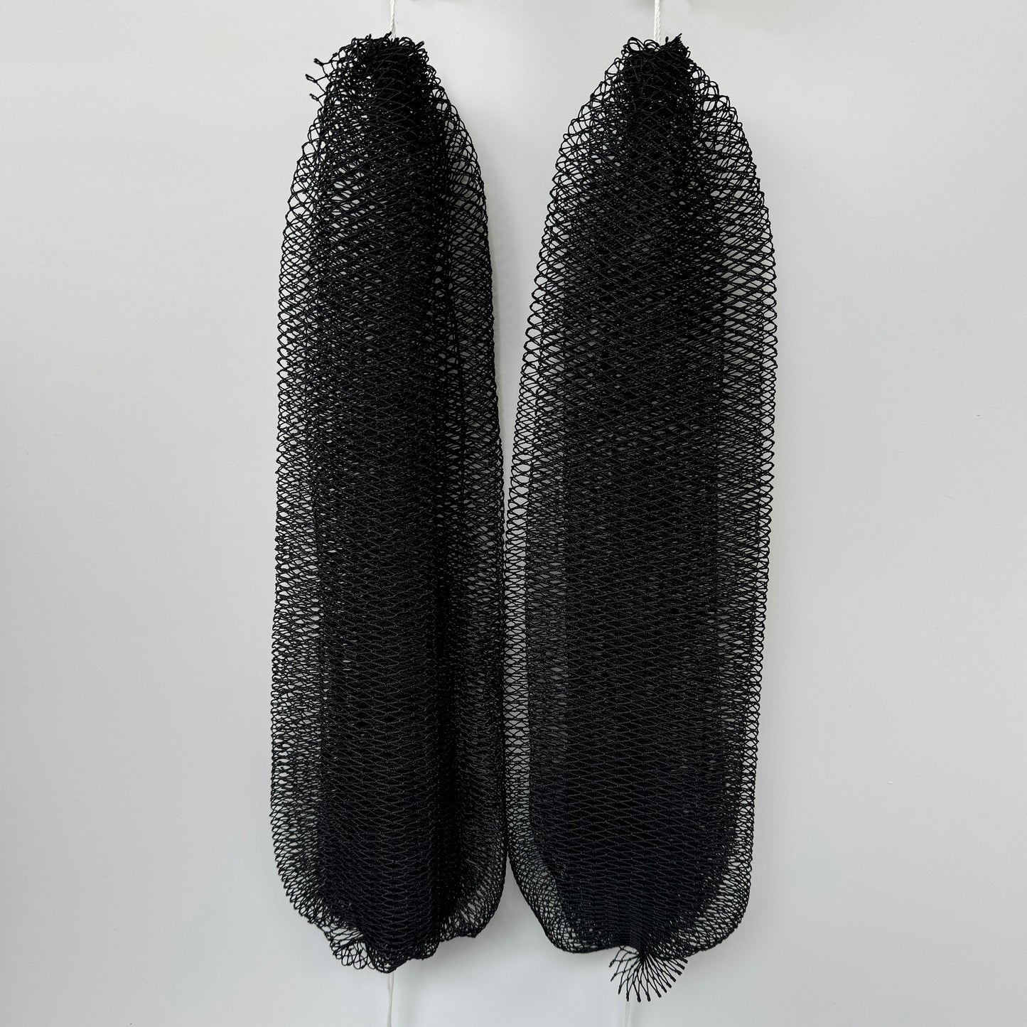 2 PCS Authentic African Exfoliating Net Bath Sponge, Black