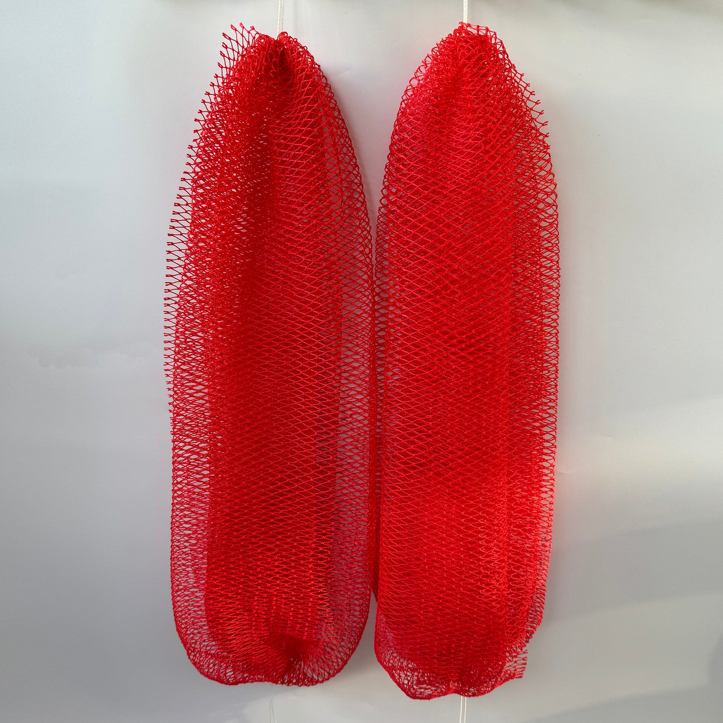 2 PCS Authentic African Exfoliating Net Bath Sponge, Coral Red