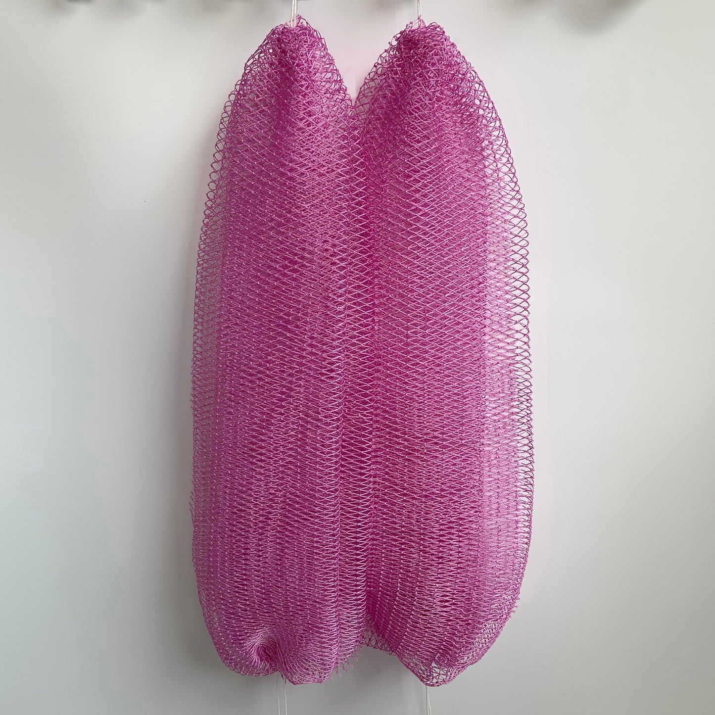 2 PCS Authentic African Exfoliating Net Bath Sponge, Lavender Pink