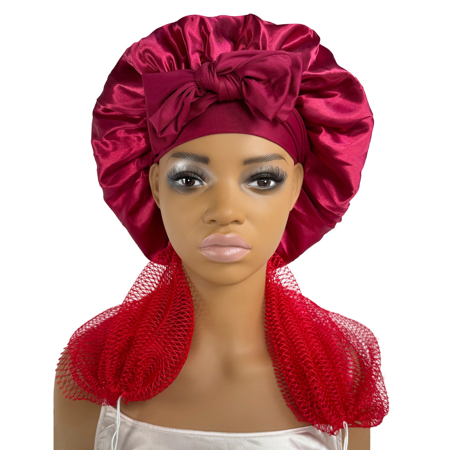 Satin Bonnet Red