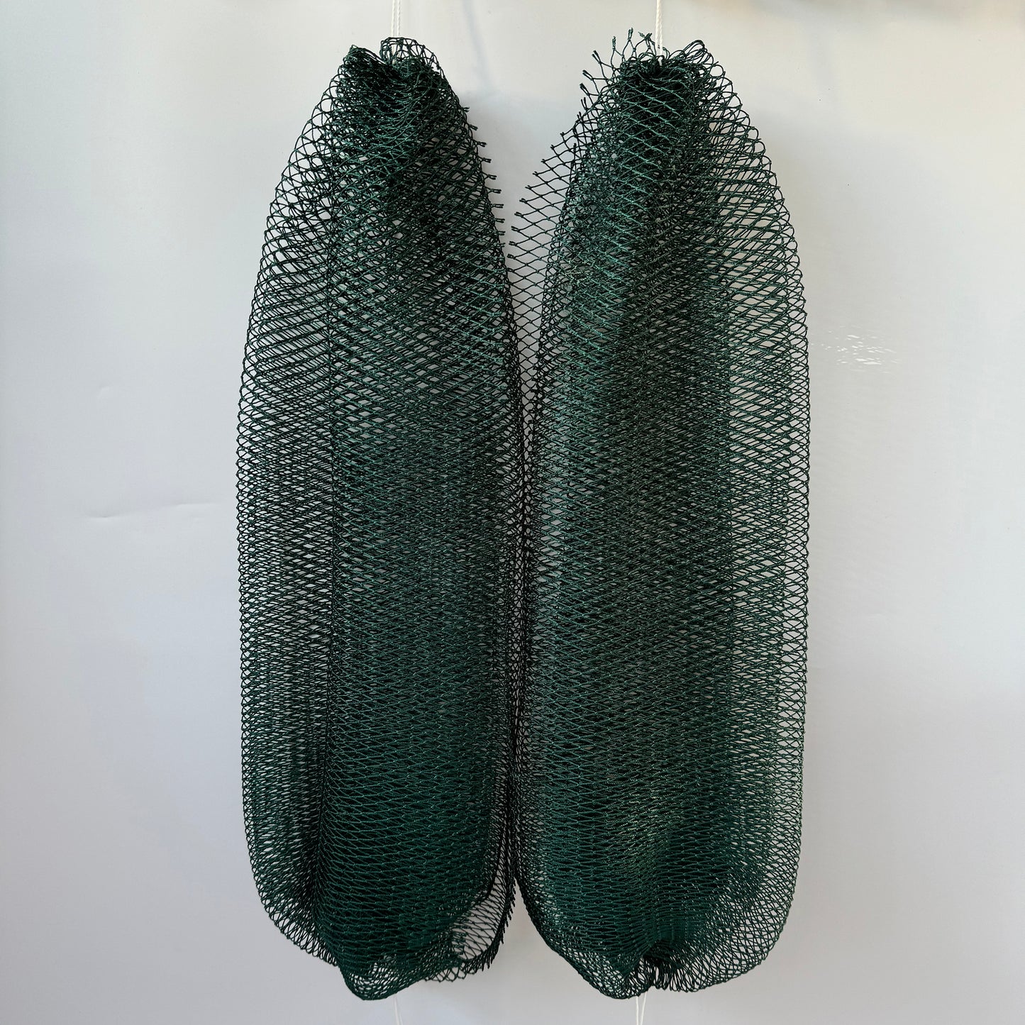 2 PCS Authentic African Exfoliating Net Bath Sponge, Dark Green