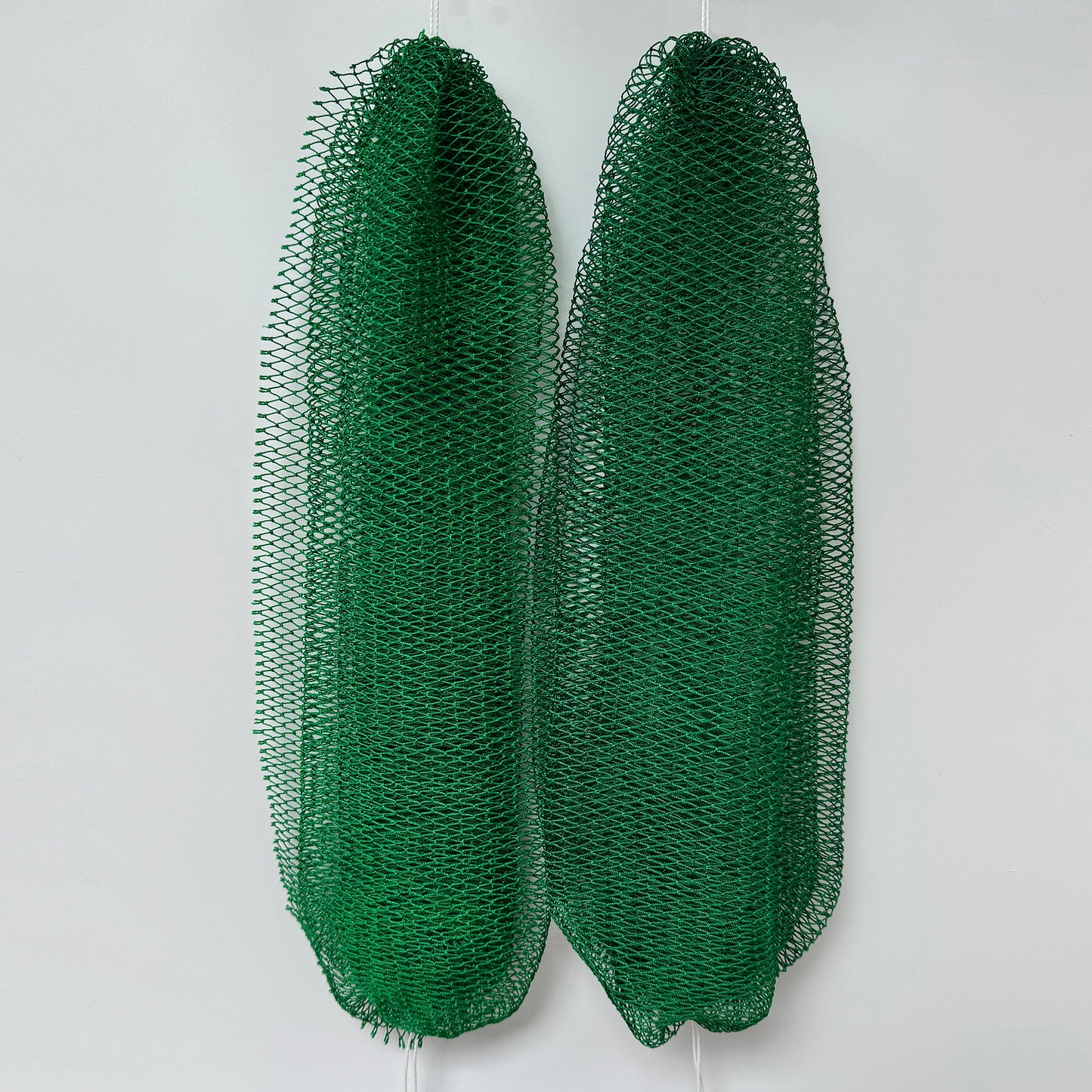 2 PCS Authentic African Exfoliating Net Bath Sponge, Green