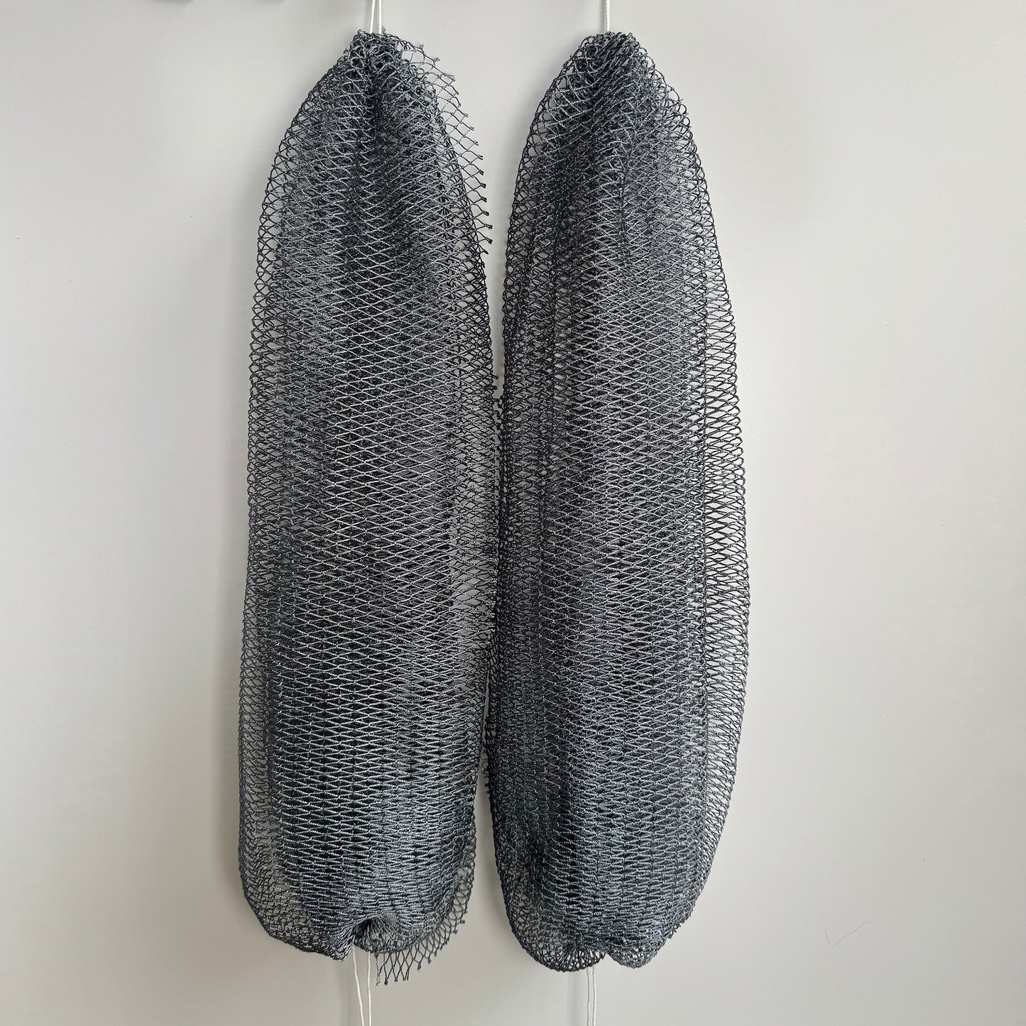 2 PCS Authentic African Exfoliating Net Bath Sponge, Grey