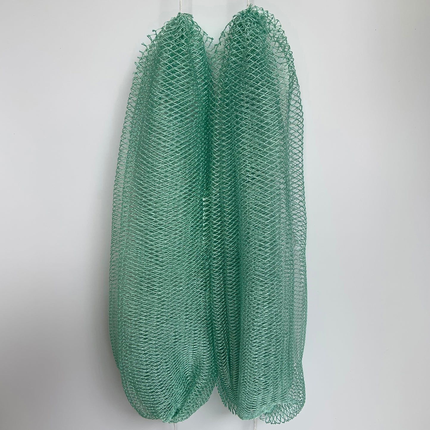 2 PCS Authentic African Exfoliating Net Bath Sponge, Seafoam