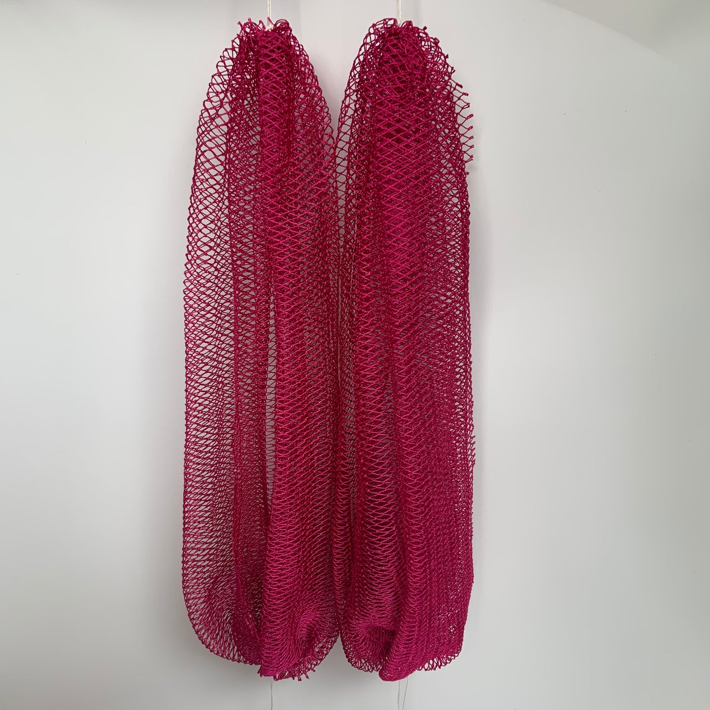 2 PCS Authentic African Exfoliating Net Bath Sponge, Rose