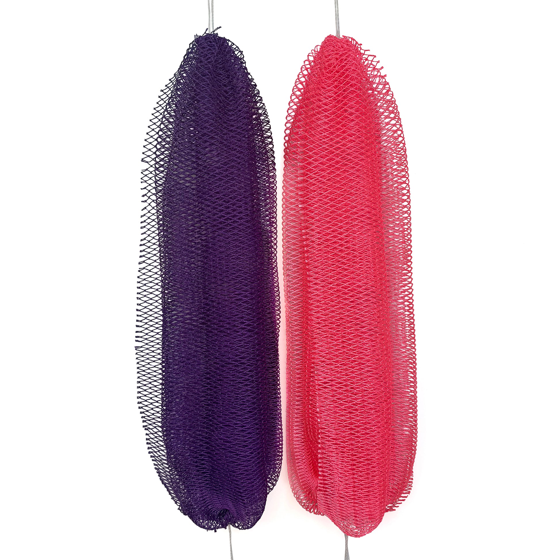 African Exfoliating Net Sponge Purple + Pink